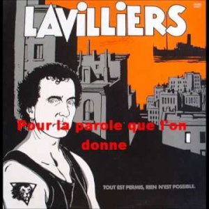 Bernard Lavilliers - DES MILLIERS DE BAISERS PERDUS (FR 1984)