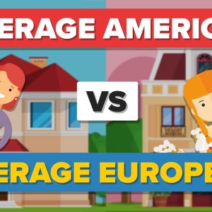 INFO+WHO-IS-WHO+WHAT-IS-WHAT: Average American vs Average European - How Do They Compare? - People Comparison (US 2017)