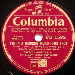 SWING+LADY+BALLADE: Anne Lenner & Carroll Gibbons - I’m In A Dancing Mood (UK 1936)