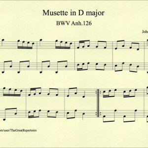 KLASSIK+KLAVIER+PIANO: Anna Magdalena Bach - Musette in D major, BWV Anh 126 - Notenbüchlein für Anna Magdalena Bach (DE 1725)