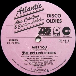 POP+ROCK+DISCO+GROOVE+MAXI: Rolling Stones - Miss You (Special Disco Version) (UK 1978)