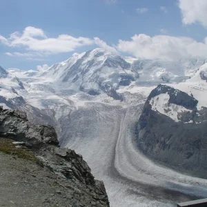 Es hat noch imposante Gletscher ...