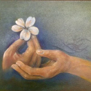 Hochgehalten wird die Blume, das Geheimnis ist enthllt