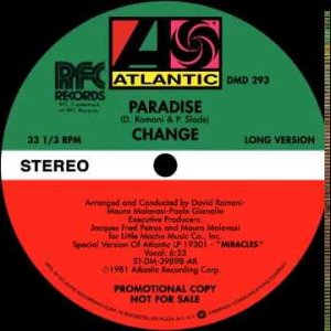DISCO+GROOVE+DANCE+FEMALE: Change - Paradise (Maxi Version) (IT 1981)