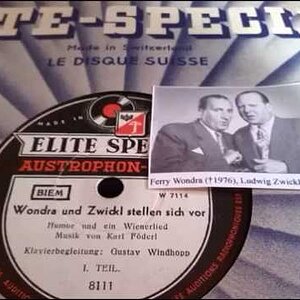 WIEN+DUO+PARODIE+LIED+KABARETT+HUMOR+RARITÄT: Wondra und Zwickl stellen sich vor: Humor und ein Wienerlied (AT 1950)