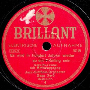 Es wird in hundert Jahren wieder so ein Frühling sein / Jazz-Sinfonie-Orchester Geza Gerö - YouTube