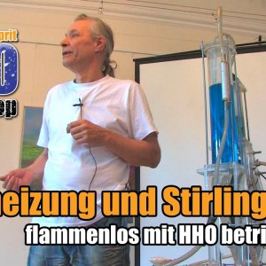 Sandheizung und Stirlingmotor flammenlos mit HHO betrieben - YouTube