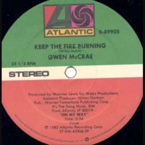 POP+DISCO+SOUL+DANCE: Gwen McCrae - Keep The Fire Burning (US 1982)