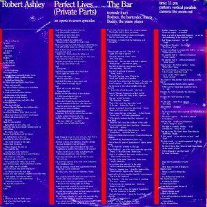 TV-OPER+MINIMAL+ART+POP+STORY+TALK+ELECTRONIC: Robert Ashley - IV. The Bar (Differences) (Perfect Lives 1978-1983/1991)