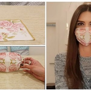 CORONA+MUNDSCHUTZ+SELBERMACHEN+DIY: Taschentuch - Schnelle Möglichkeit, in 1 Minute eine Gesichtsmaske zu erstellen
