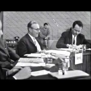 IN-MEMORIAM+TALK+DISKURS+NAZI-ANKLÄGER+FASCHISMUS+STAATSANWALT: NPD-Podiumsdiskussion mit Fritz Bauer u.a. in der Universität Hamburg (NDR 01.1967)