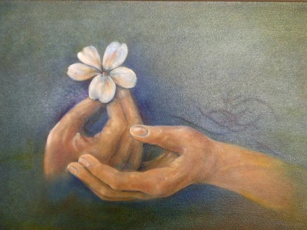 Hochgehalten wird die Blume, das Geheimnis ist enthllt